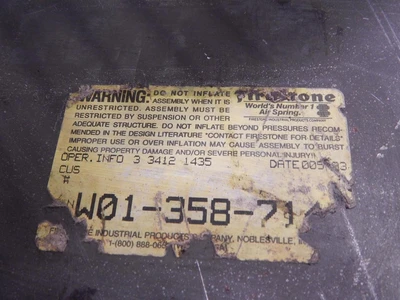 Used FIRESTONE _UNKNOWN_ Parts (Hydraulics and Pneumatics) | OCO Industrial #1585178