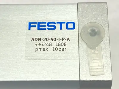 USED FESTO COMPACT PNEUMATIC CYLINDER 20MM BORE 40MM STROKE 536248