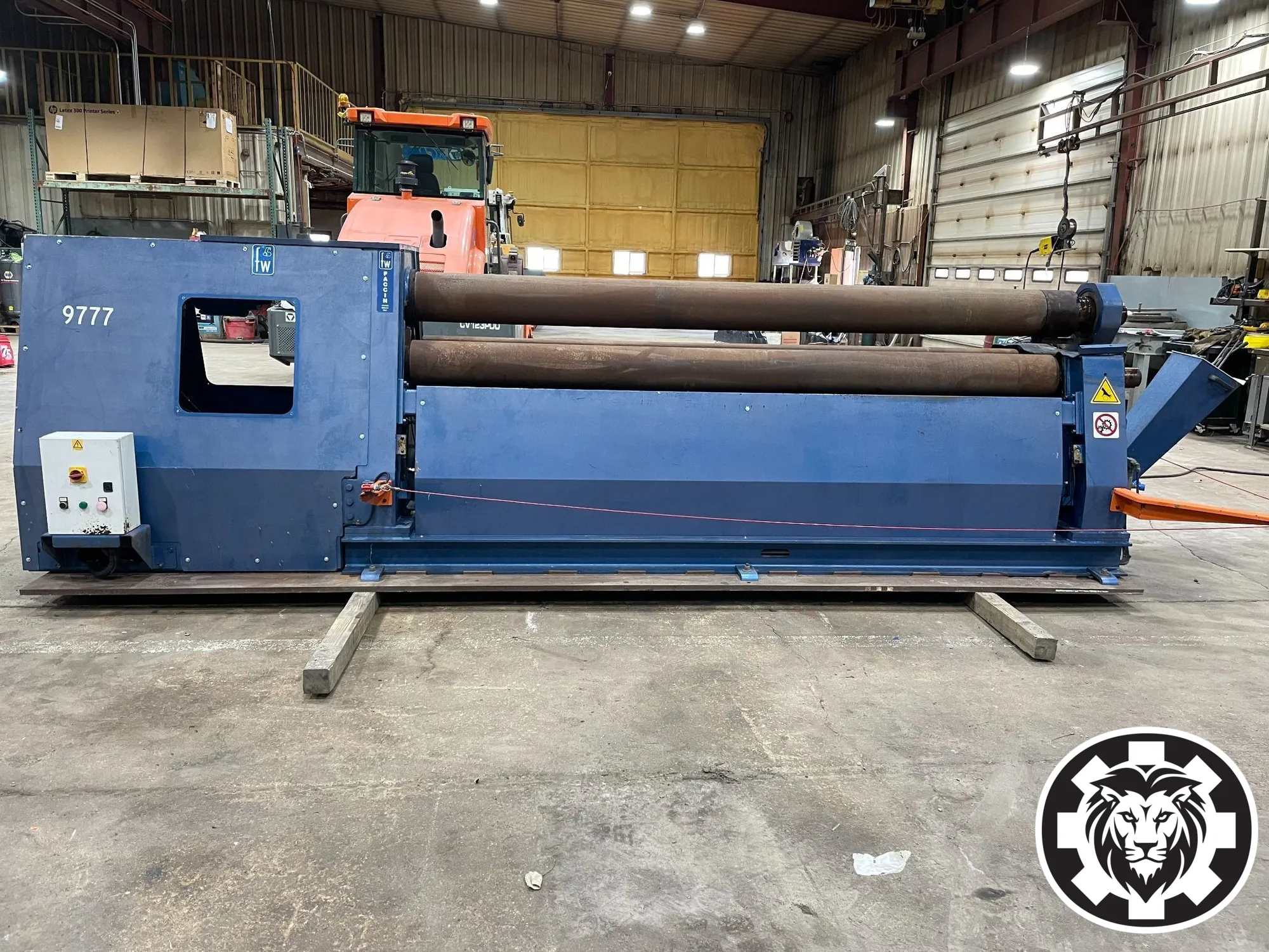 10’ x 1/2” Faccin CNC Plate Roll, 2014 - Well Maintained, Safety Sensor