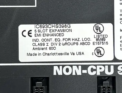 Used GE FANUC IC693CHS398 Misc Electrical & Power Parts Ohio US | Surplus Asset Holdings #1240356