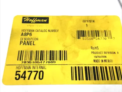 New | in-Stock Hoffman White JIC Junction Panel LOT OF 2 Electrical Panels Michigan US | Maverick Industrial Sales #1392065