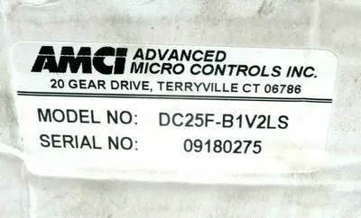 NEW ADVANCE MICRO CONTROLS DC25F-B1V2LS DURACODER DC25FB1V2LS