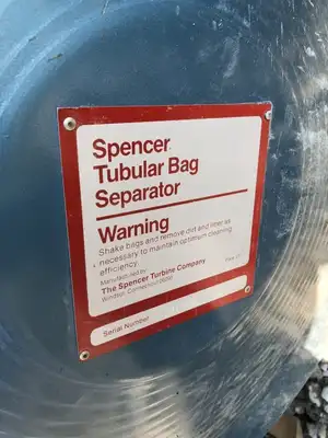 Spencer Vacuum Blower 55X75 31 Bag Filter Cyclone / Dust Collector 3200CFM 3PH