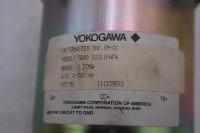 YOKOGAWA 10311FAFA DB40 METERMASTER RANGE 1 DCMA - STOCK 3720CC