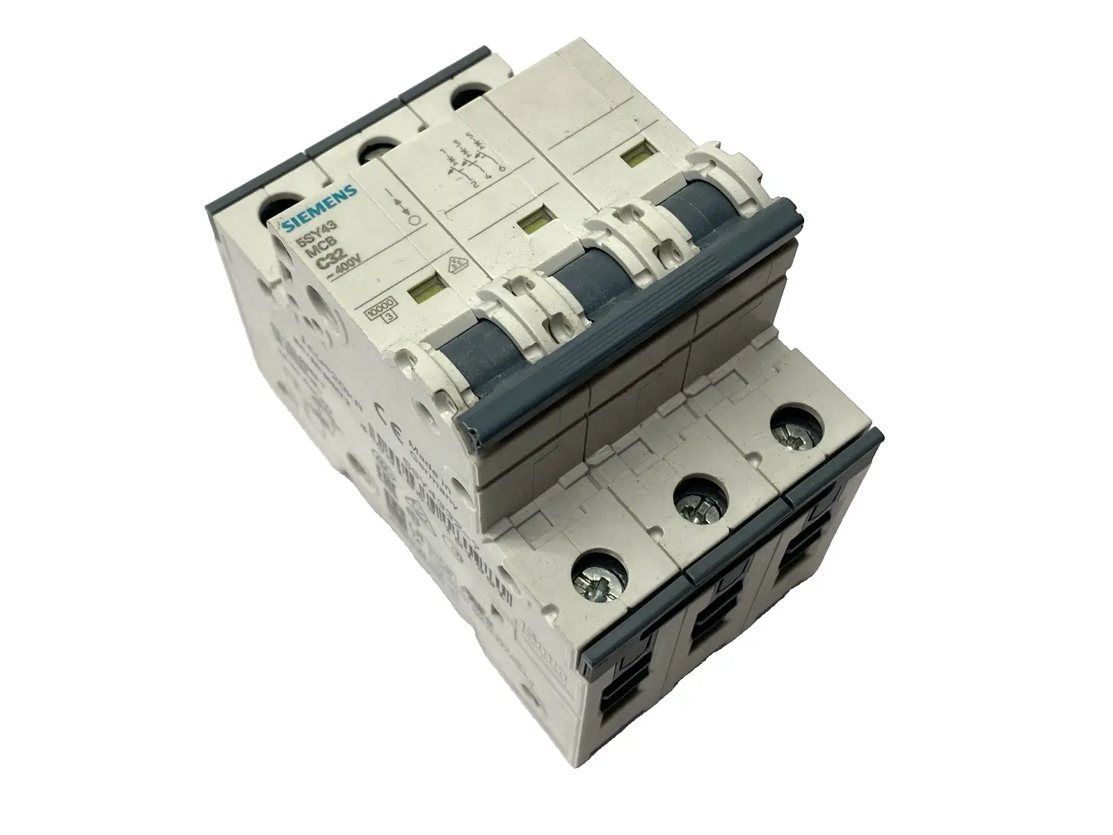 USED SIEMENS MINIATURE CIRCUIT BREAKER 3-POLE 32A 400V