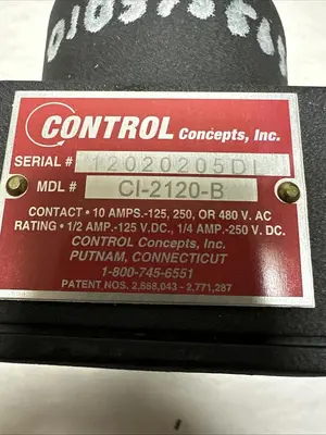 New | in-Stock CONTROL CONCEPTS CI-2120-B Miscellaneous Equipment (Electrical & Power) Ohio US | Surplus Asset Holdings #1210057