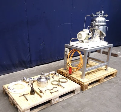 Westfalia SAOH 205 pilot plant separator, 316SS.