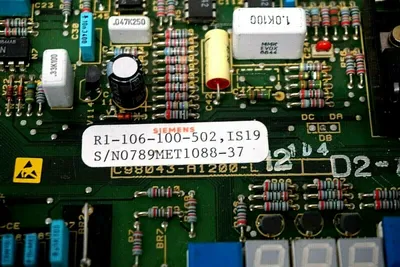 USED SIEMENS R1-106-100-502 IS19 CONTROL BOARD R1106100502