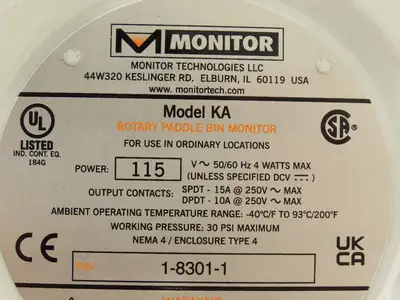 Used MONITOR TECHNOLOGIES _UNKNOWN_ Sensors Indiana US | Arrow Industrial #1567492