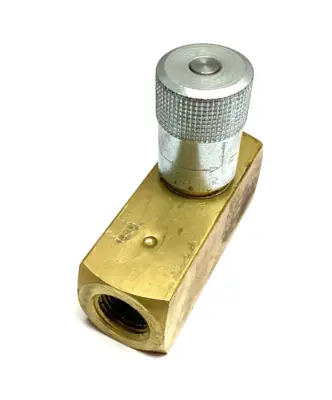 USED PARKER COLORFLOW IN-LINE HYDRAULIC FLOW CONTROL VALVE 1/2" CONNECTION