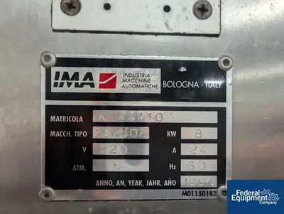 USED IMA IMA Zanasi 40F Capsule Filler