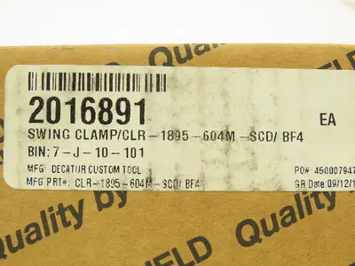 Roemheld CLR-1895-604M-SCD/BF4 Swing Clamp Tool Workholding