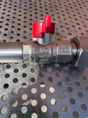 NEW CHEMGLASS STAINLESS STEEL BALL VALVE MALE TO FEMALE 1/2"
