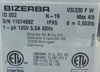 142-1051 Bizerba VSI330 FW Automatic Vertical Deli Meat Butcher Slicer