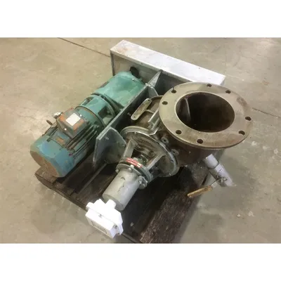 Used 10" Flo-Tronics Stainless Steel Rotary Airlock Side Entry Valve