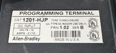 ALLEN BRADLEY 1201-HJP 12V Programming Terminal w/ cable loc5C18