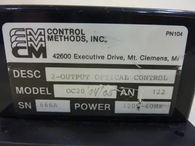 USED CONTROL METHODS OC20