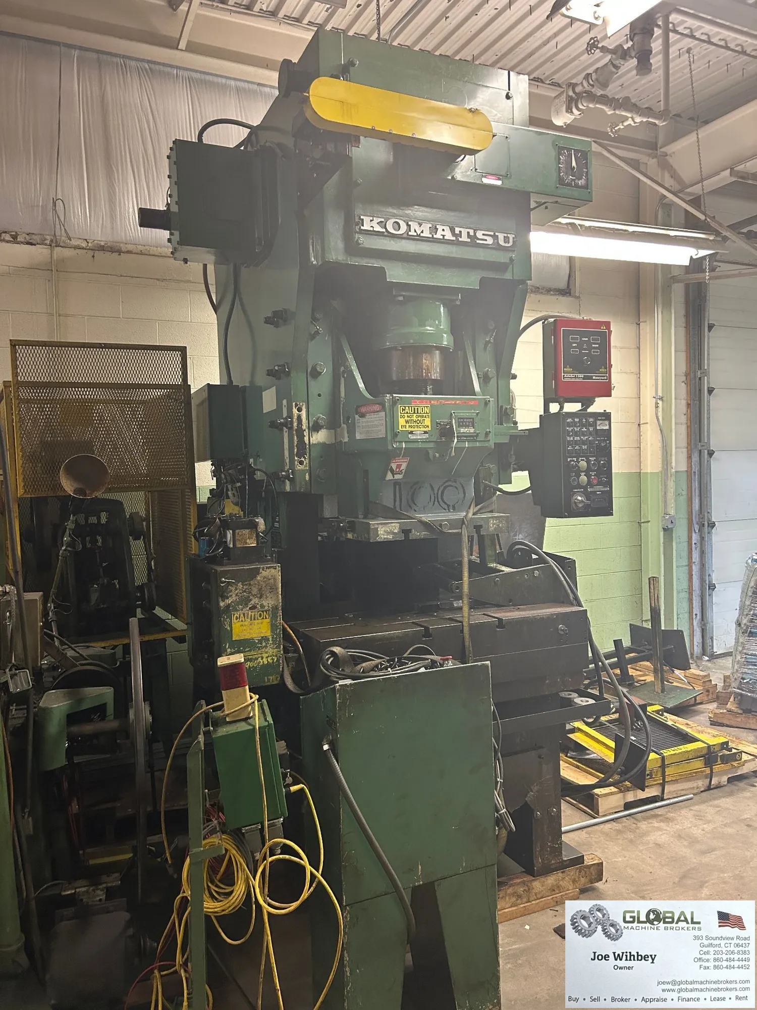 Komatsu OBS #110-2 OBS Punch Press 2.5" Stroke 121 Ton Capacity 3.94" Adjs.