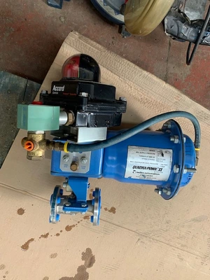 1/2" -150# Jamesbury Ball Valve Air Operated Stainless Unused