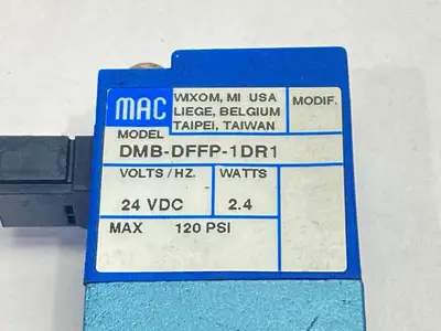 New | in-Stock MAC Valves Pneumatic Solenoid Valve 24VDC Solenoid Valves Michigan US | Maverick Industrial Sales #1419214