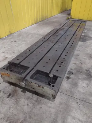 138" X 30" X 6.25" T-SLOTTED LAYOUT PLATE / TABLE: STOCK #23626