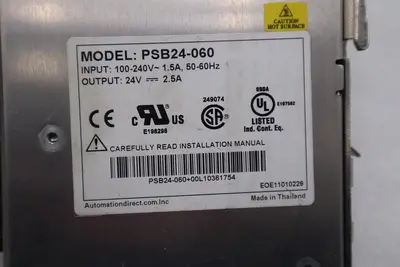 Rhino Automation Direct PSB24-060 Switching Power Supply STOCK K-668-C