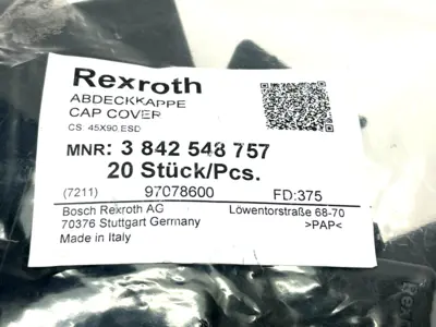 NEW BOSCH REXROTH COVER CAP