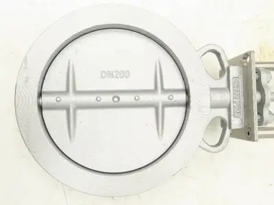 ARIS DN200 PN16 Wafer Butterfly Valve Cast Iron 8" ARIS Actuator W/ Mount