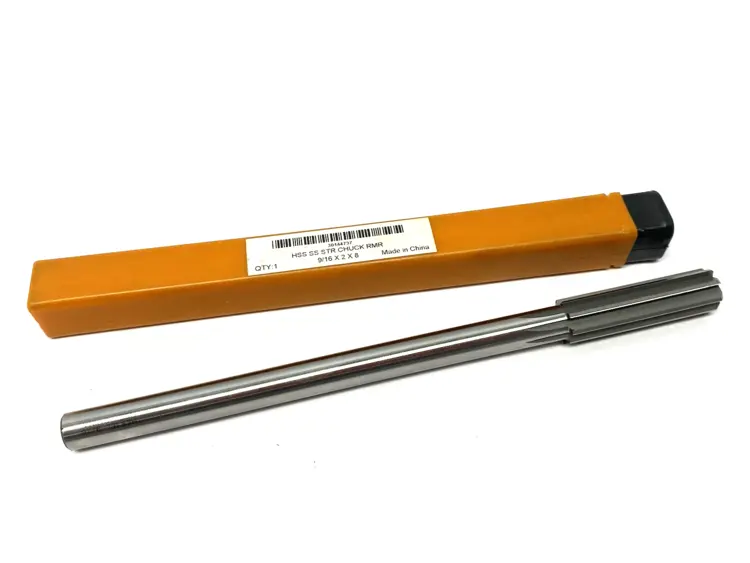 New | in-Stock Hertel Chucking Reamer: 9/16", 8" OAL, 2" Flute Length, Straight, HSS Reamers Michigan US | Maverick Industrial Sales #1402108