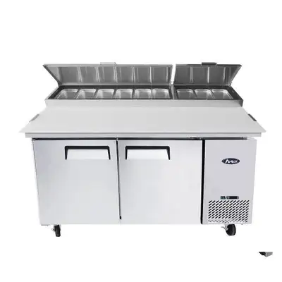 New | in-Stock Atosa New Atosa MPF8202GR 67'' Pizza Prep Table Food Prep Tables Illinois US | Falcon Restaurant Supply #1375340