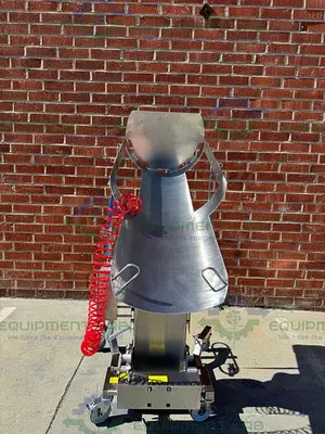 USED PALAMATIC PALPHARMA TIP AIR OPERATED PORTABLE DRUM TILTER / LIFT SWL 100 KG