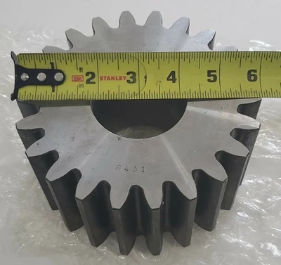 *NEW* Teledyne NO17-174474-2 Bev Gear 6431 3" Wide 6" O.D. + Warranty!