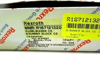 NEW BOSXH REXROTH R167121320 RUNNER BLOCK BEARING