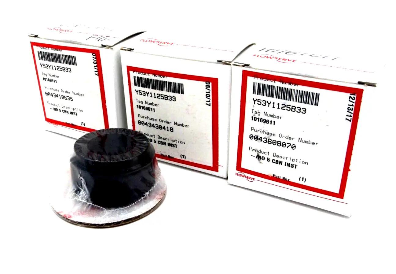 NEW LOT OF 3 FLOWSERVE Y53Y1125B33 NO 5 CBN INST
