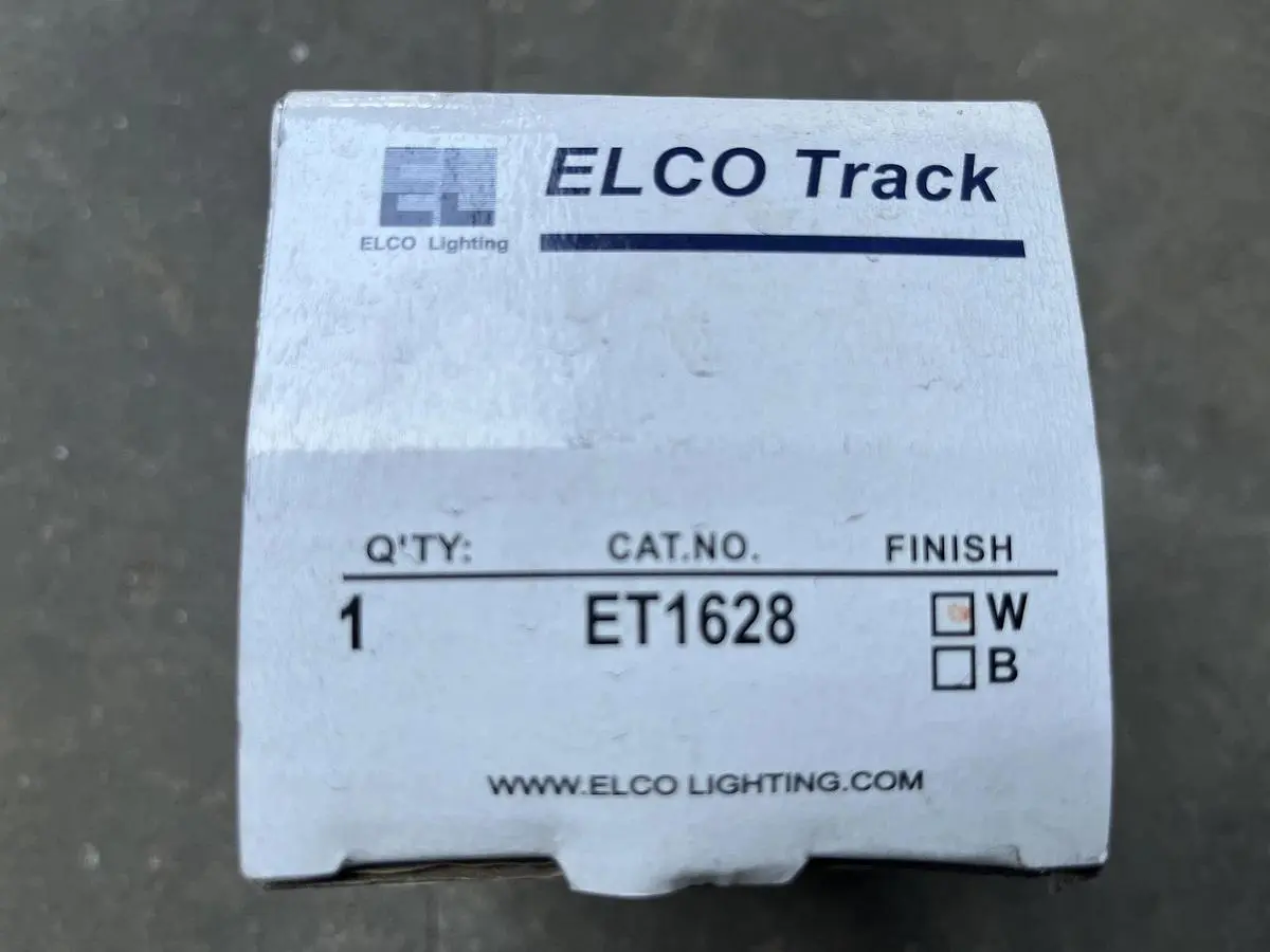 Elco ET1628W Garda 5" High Track Head for H-Track Systems - White