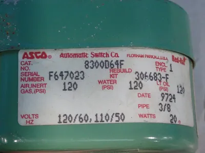 Used ASCO REDHAT 8300D64F Pumps Ohio US | HGR 24 #1146867