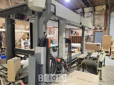 USED 2008 BIESSE COMIL PERFORMER TP USED FEED THROUGH CASE CLAMP