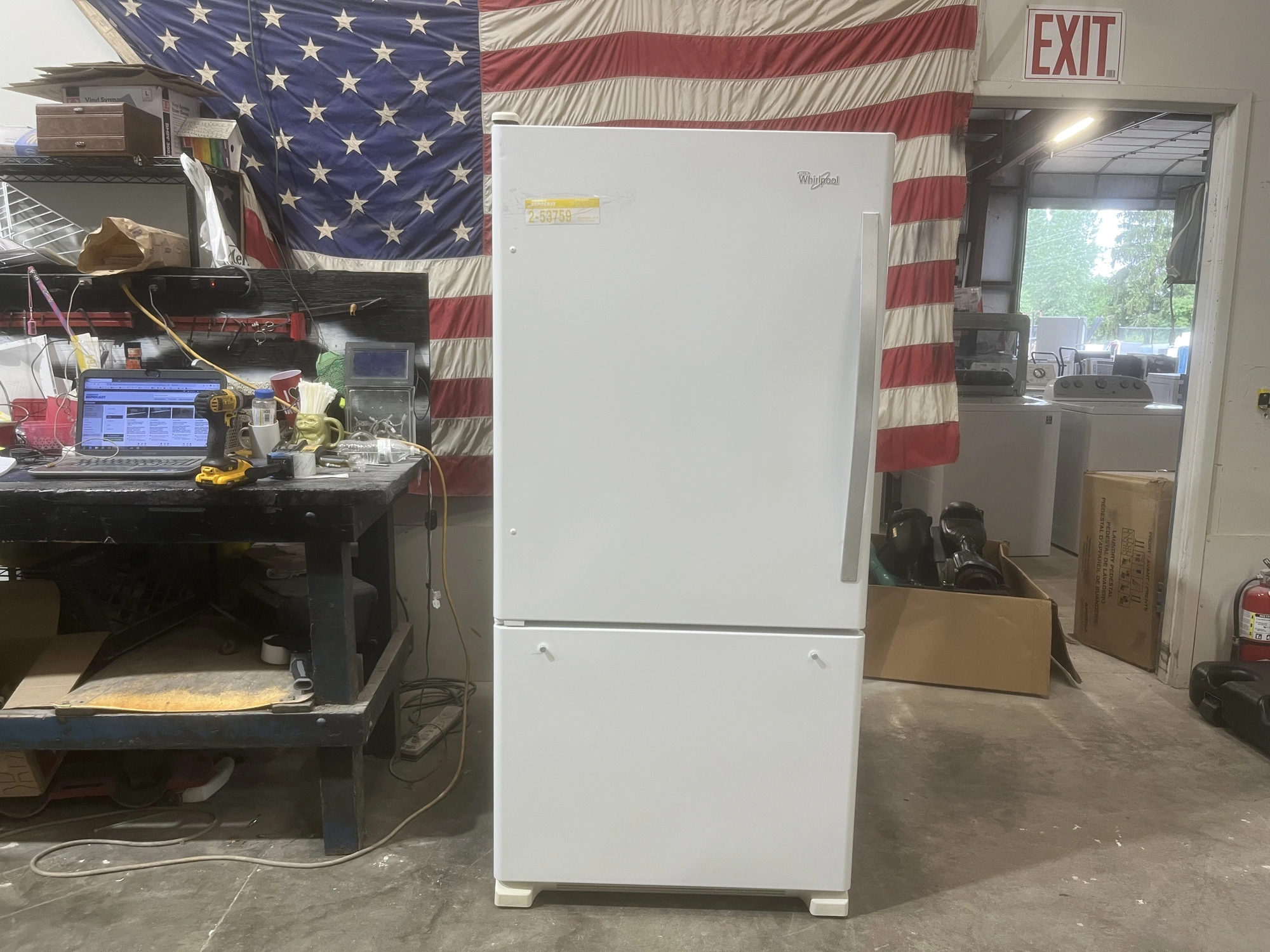 Used WHIRLPOOL FREEZER ON BOTTOM Refrigerators Michigan US | Miedema Asset Management Group #1341017