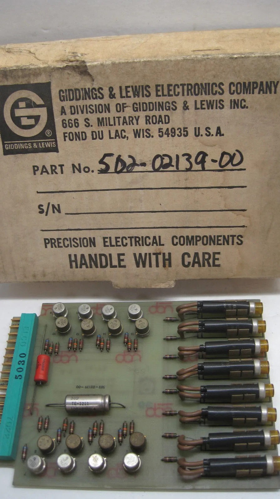 GIDDINGS & LEWIS 502-02139-00 PC BOARD 5020213900
