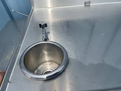 Used Falcon Restaurant Supply Used 48" Stainless Steel Table Top with Sink - SS98 Sinks Illinois US | Falcon Restaurant Supply #1376034