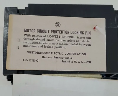 NEW Westinghouse MCP0358R
