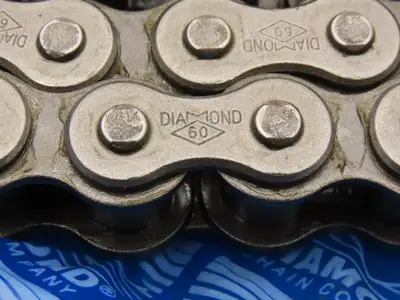 Diamond X-1233-010 Roller Chain #60 Riveted 10' Single Strand