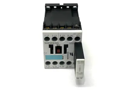 Used Siemens Power Contactor 3-P 7A w/ 3RT1916-1EH00 Surge Suppressor PLC Contactors Michigan US | Maverick Industrial Sales #1392606