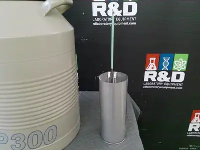 Taylor Wharton LN2 Cryo Liquid Nitrogen Dewar Storage Tank 11.8L w/Case, 1 Rack