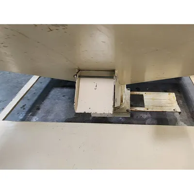 Used 30 Cu/Ft Mild Steel Portable Material Storage Bin Stackable Flo-Thru Hopper