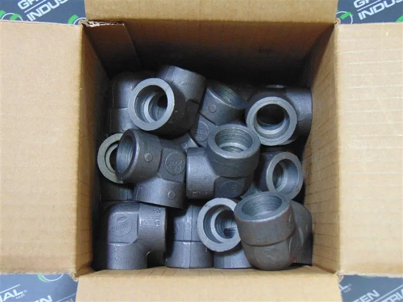 Box of 25 Capitol MFG 90 FS 3M SW ELL Forged Steel 3/4" Elbow Pipe Fittings New NIB