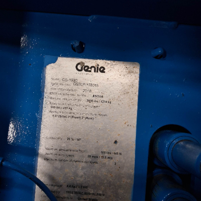USED 2018 Genie GS-1930