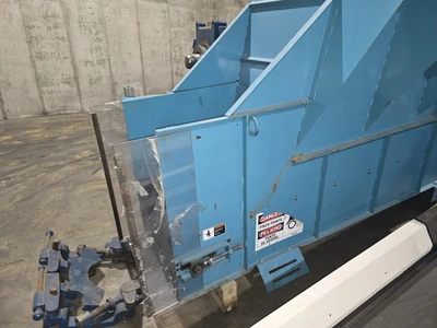 22' Long x 25" Wide Bunting Incline Conveyor with Metal Separator