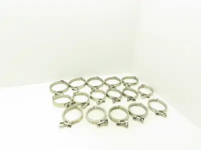 Tri Clover 3"/4" 3" Sanitary Tri Clamp 11 Single & Double Pin/ 5 - 4" Lot of 16
