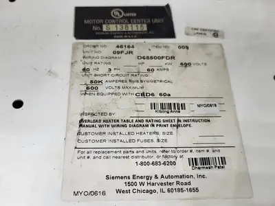 NEW SIEMENS CED63B060